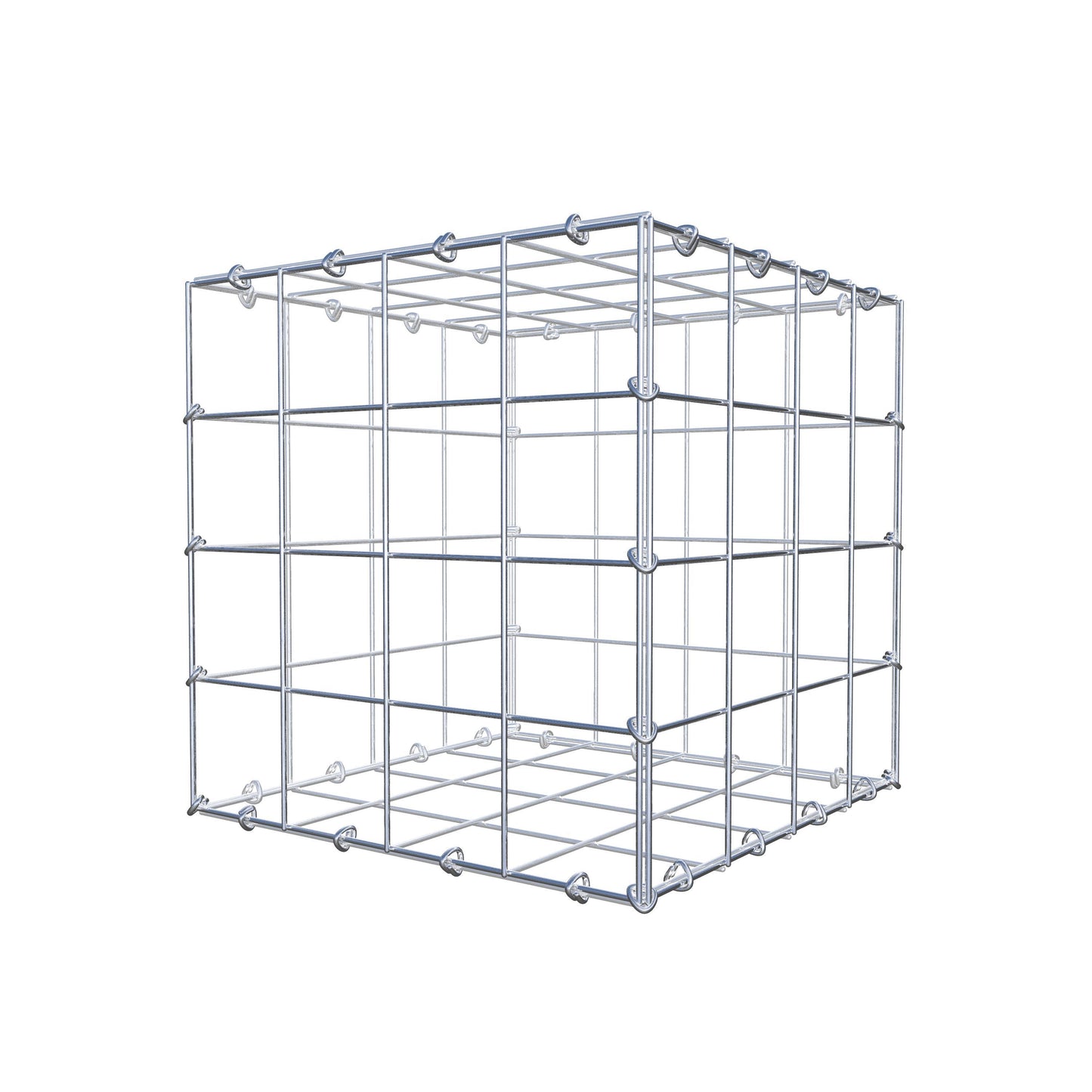 Schanskorf 40 cm x 40 cm x 40 cm (L x H x D), maaswijdte 10 cm x 10 cm, C-ring