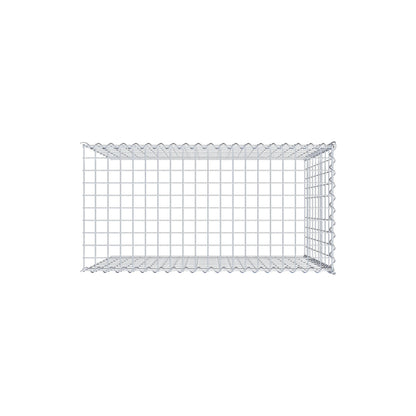 Anbaugabione Typ 4 100 cm x 90 cm x 50 cm (L x H x T), Maschenweite 5 cm x 10 cm, Spirale