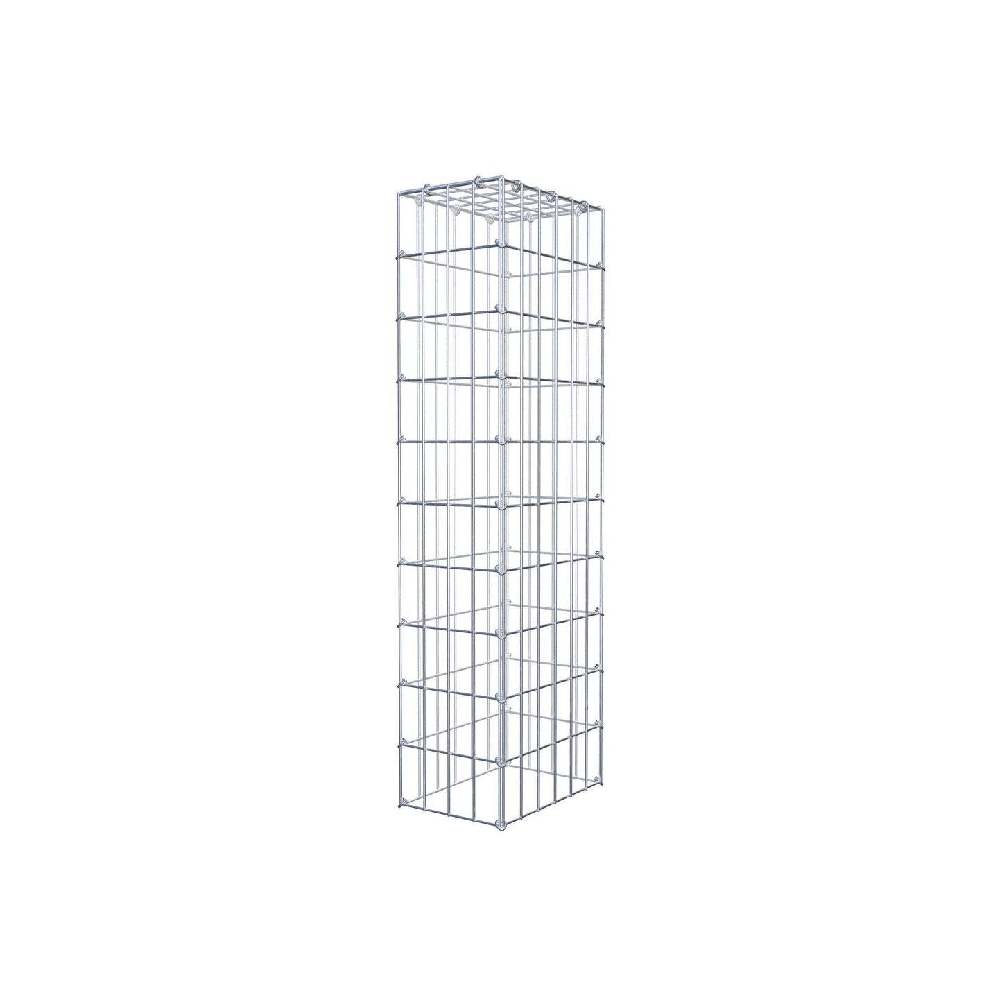 Gabião Tipo 3 100 cm x 30 cm x 20 cm (C x A x P), malhagem 5 cm x 10 cm, anel C