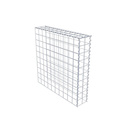 Opvokset gabion type 4 100 cm x 100 cm x 20 cm (L x H x D), maskestørrelse 10 cm x 10 cm, spiral