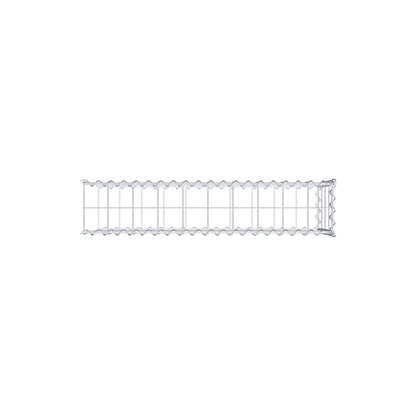 Anbaugabione Typ 2 100 cm x 40 cm x 20 cm (L x H x T), Maschenweite 10 cm x 10 cm, Spirale