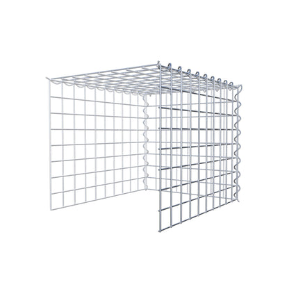 Anbaugabione Typ 4 50 cm x 40 cm x 40 cm (L x H x T), Maschenweite 5 cm x 5 cm, Spirale