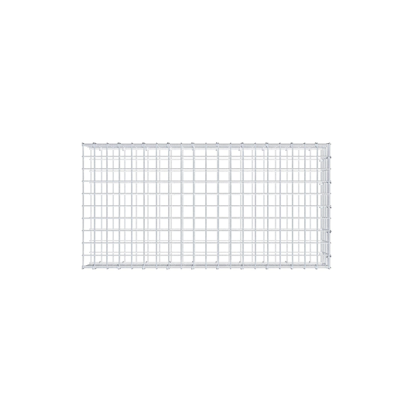 Gabbione aggiuntivo di tipo 2 100 cm x 20 cm x 50 cm (L x A x P), maglia 5 cm x 5 cm, anello a C