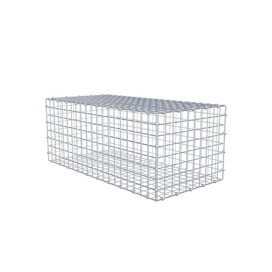Gabião 100 cm x 40 cm x 50 cm (C x A x P), malhagem 5 x 5 cm, anel espiral