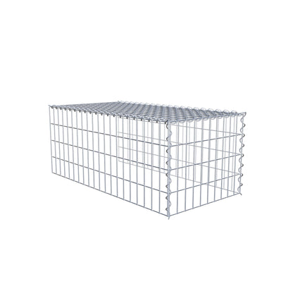 Gavión complementario tipo 4 100 cm x 40 cm x 50 cm (L x A x P), malla 5 cm x 10 cm, espiral