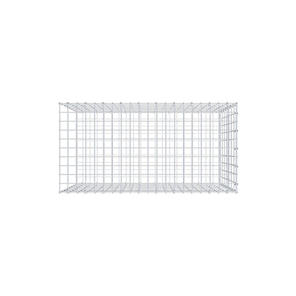 Opzetpaal type 2 100 cm x 70 cm x 50 cm, maaswijdte 5 cm x 10 cm, C-ring