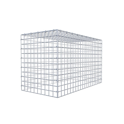 Gavión complementario de tipo 3 100 cm x 60 cm x 50 cm (L x A x P), malla 5 cm x 5 cm, anillo en C