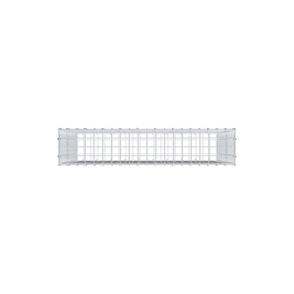 Gabion 100 cm x 80 cm x 20 cm (L x H x D), maskestørrelse 5 cm x 5 cm, C-ring
