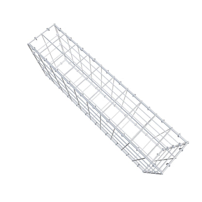Gabion 100 cm x 40 cm x 20 cm (L x H x P), mailles 10 cm x 10 cm, anneau en C