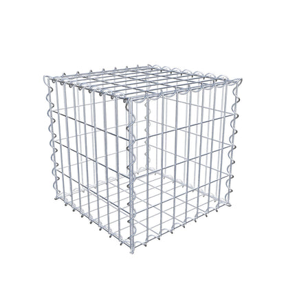 Gabion 40 cm x 40 cm x 40 cm (L x H x D), mesh size 5 cm x 10 cm, spiral