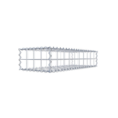 Gabion 100 cm x 20 cm x 40 cm (L x H x P), mailles 10 cm x 10 cm, spirale