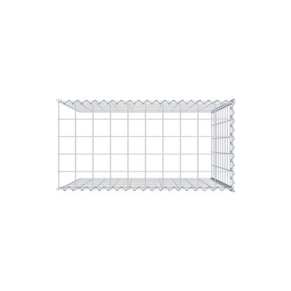 Gabion rapporté type 4 100 cm x 100 cm x 50 cm (L x H x P), mailles 10 cm x 10 cm, spirale