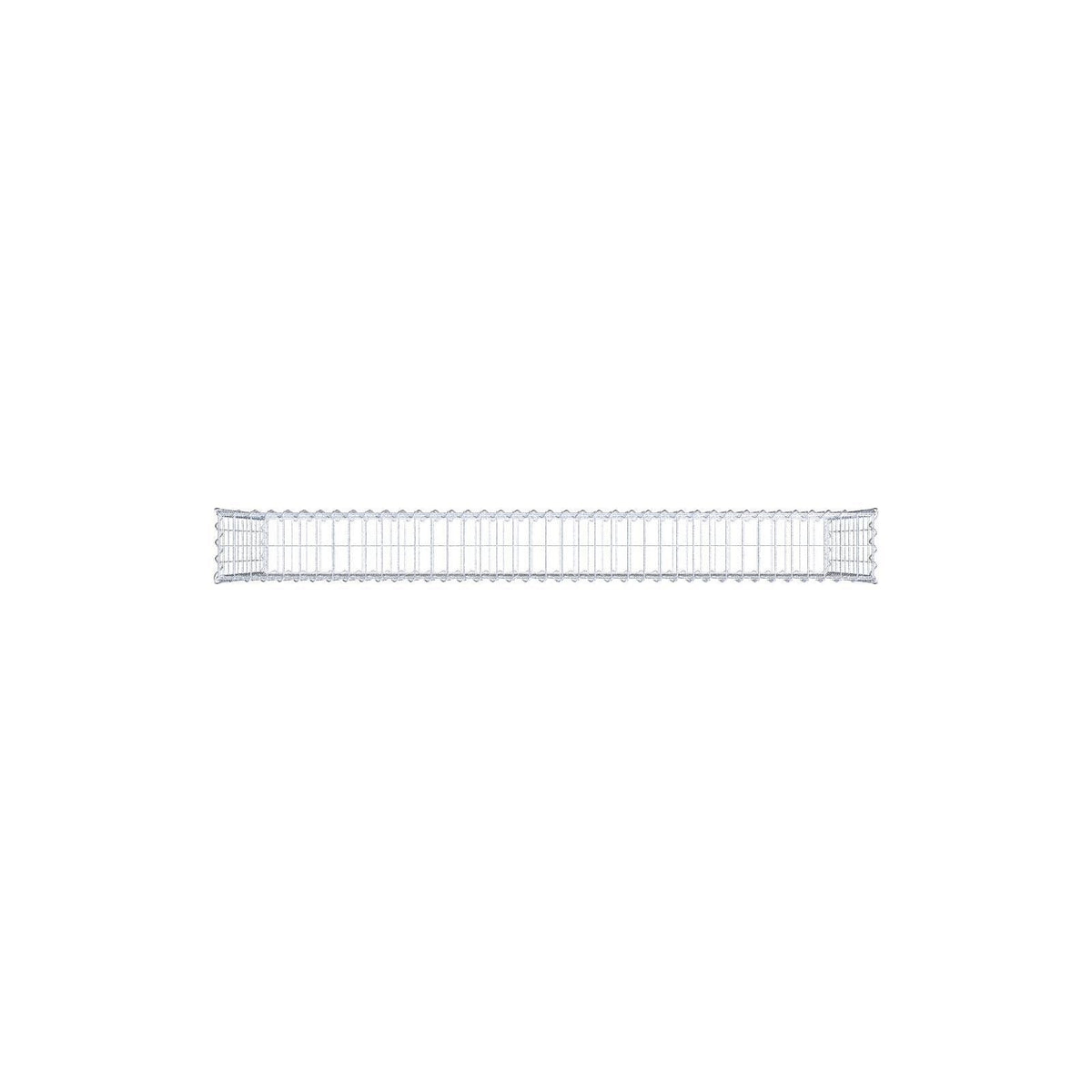 Gabion 200 cm x 100 cm x 20 cm (L x H x P), mailles 5 cm x 10 cm, spirale