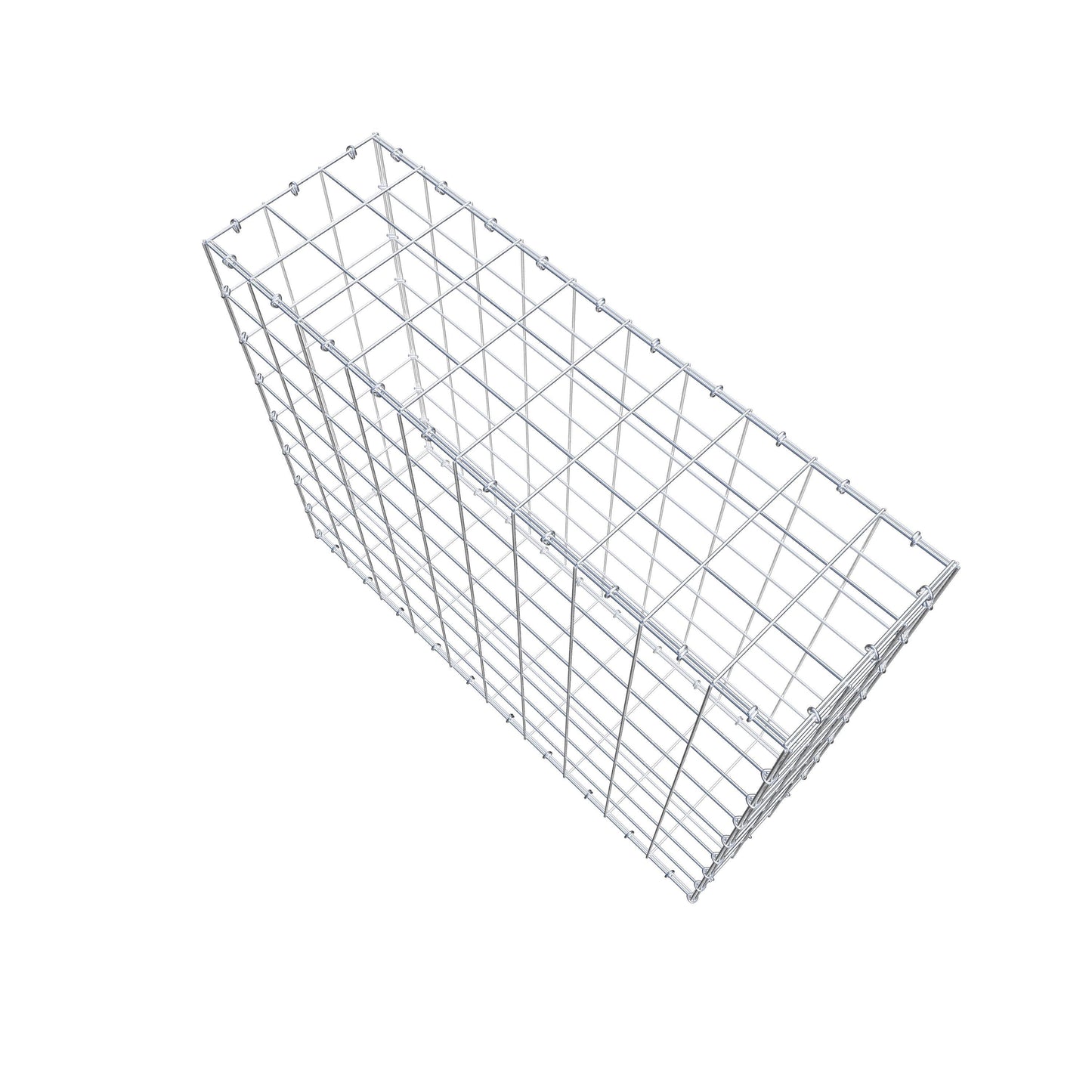 Gabião 100 cm x 80 cm x 30 cm (C x A x P), malhagem 10 cm x 10 cm, anel C