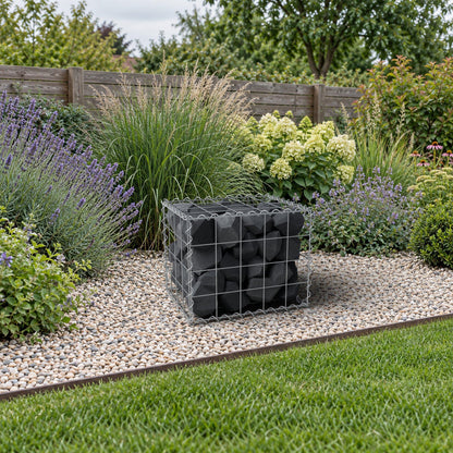 Gabion 50 cm x 40 cm x 40 cm (L x H x D), mesh size 10 cm x 10 cm, spiral