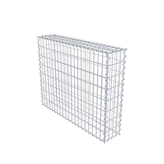 Schanskorf 100 cm x 80 cm x 20 cm (L x H x D), maaswijdte 5 cm x 10 cm, spiraalvormig