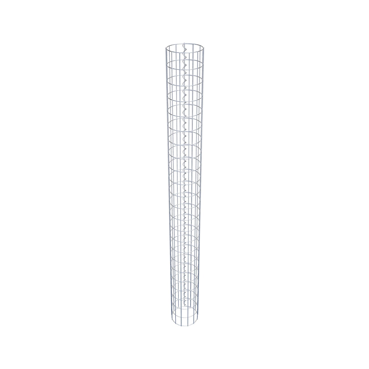 Gabionsøjle ca. 22 cm diameter, 230 cm højde, maskestørrelse 5 cm x 10 cm