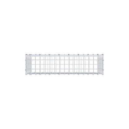 Gabbione 80 cm x 40 cm x 20 cm (L x H x P), maglia 5 x 5 cm, anello a spirale