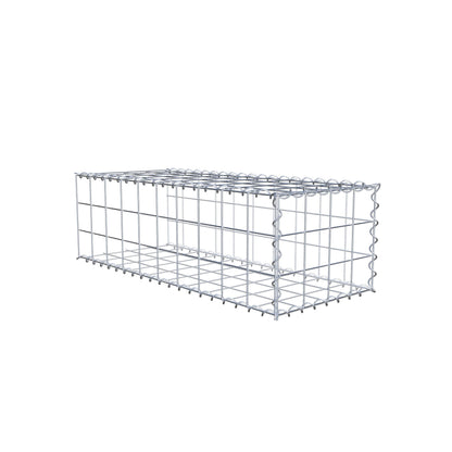 Anbaugabione Typ 2 100 cm x 30 cm x 40 cm (L x H x T), Maschenweite 10 cm x 10 cm, Spirale