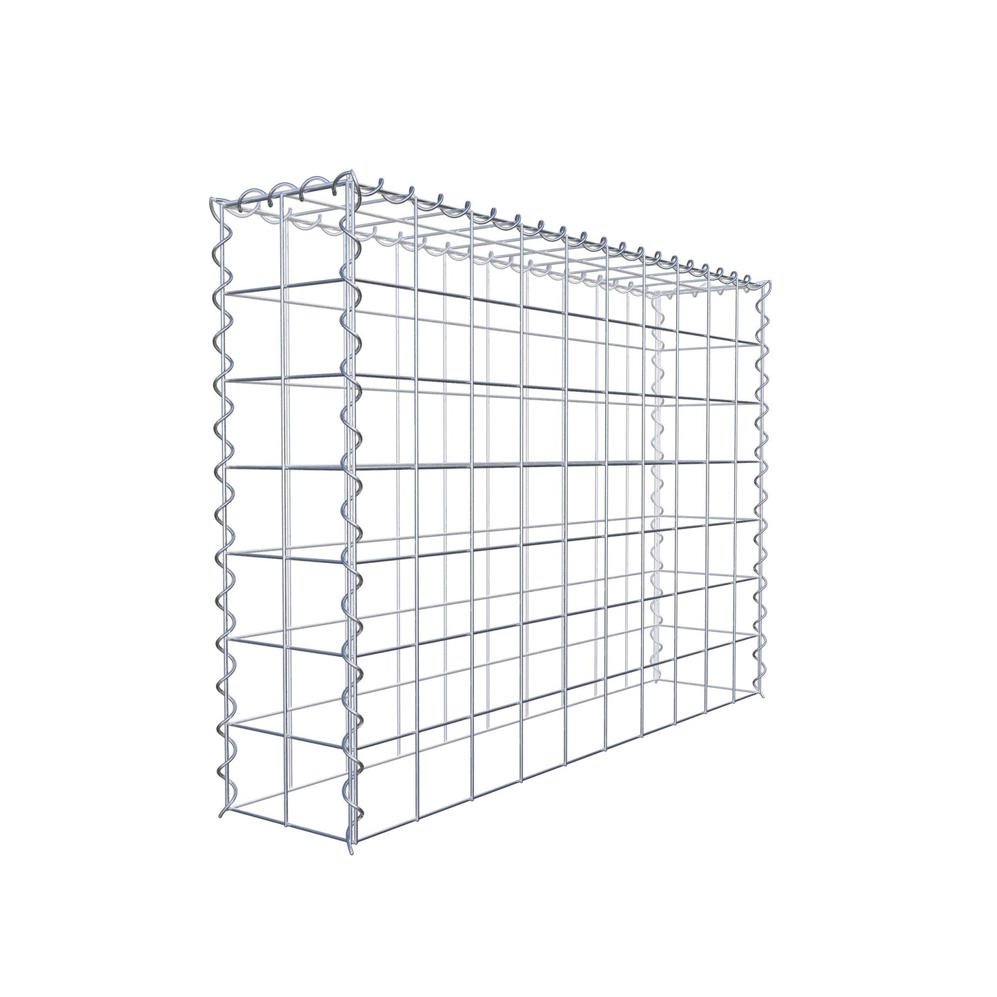 Grown-on gabion type 3 100 cm x 70 cm x 20 cm (L x H x D), mesh size 10 cm x 10 cm, spiral