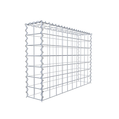 Grown-on gabion type 3 100 cm x 70 cm x 20 cm (L x H x D), mesh size 10 cm x 10 cm, spiral