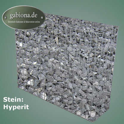 Gabião galvanizado a quente 102 cm x 82 cm x 32 cm, malhagem 5 cm x 5 cm, totalmente soldado