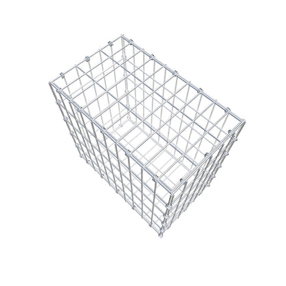 Gabione 50 cm x 50 cm x 30 cm (L x H x T), Maschenweite 5 x 10 cm, Spiralring