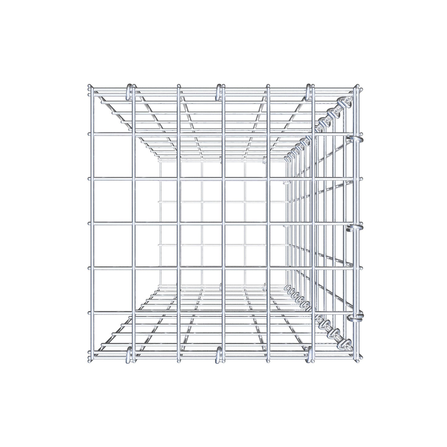 Gavión complementario tipo 2 100 cm x 30 cm x 30 cm, malla 5 cm x 10 cm, anillo en C