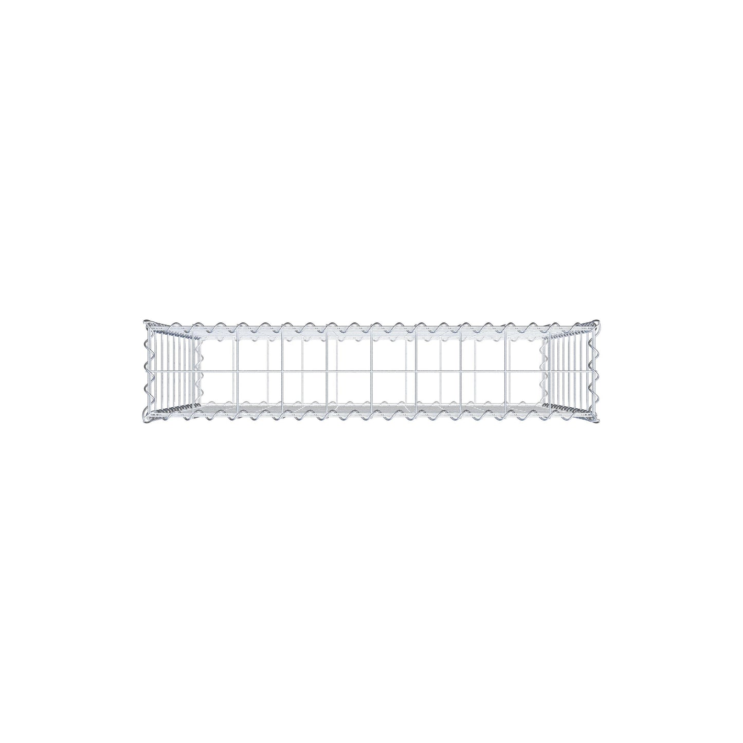 Gabion 100 cm x 90 cm x 20 cm (L x H x D), maskestørrelse 10 cm x 10 cm, spiral