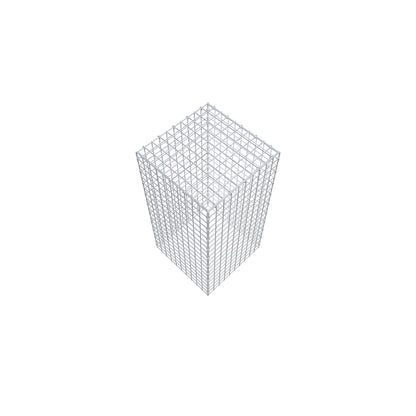 Mounted gabion type 3 100 cm x 50 cm x 50 cm (L x H x D), mesh size 5 cm x 5 cm, C-ring