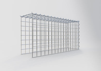 Anbaugabione Typ 4 80 cm x 40 cm x 20 cm (L x H x T), Maschenweite 5 cm x 5 cm, Spirale