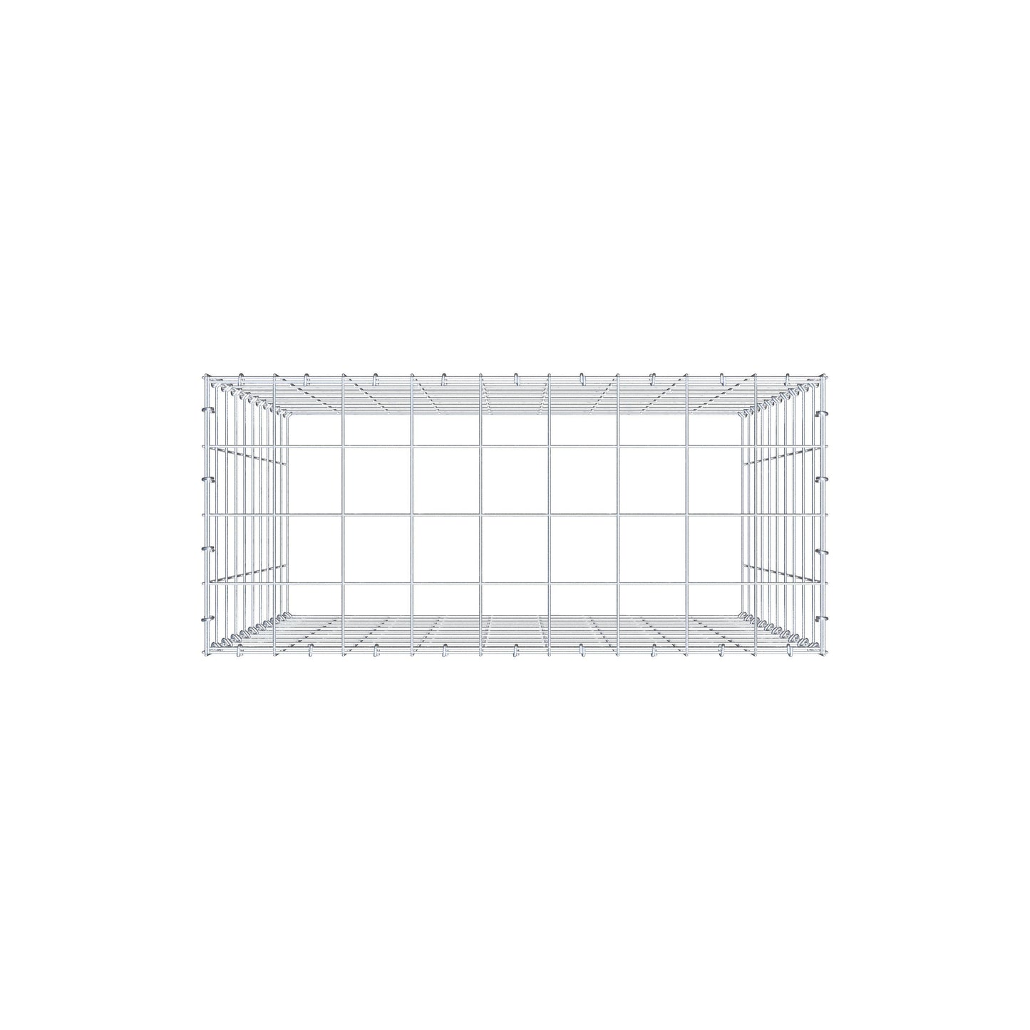 Fourche rapportée type 3 100 cm x 90 cm x 40 cm (L x H x P), mailles 10 cm x 10 cm, anneau C