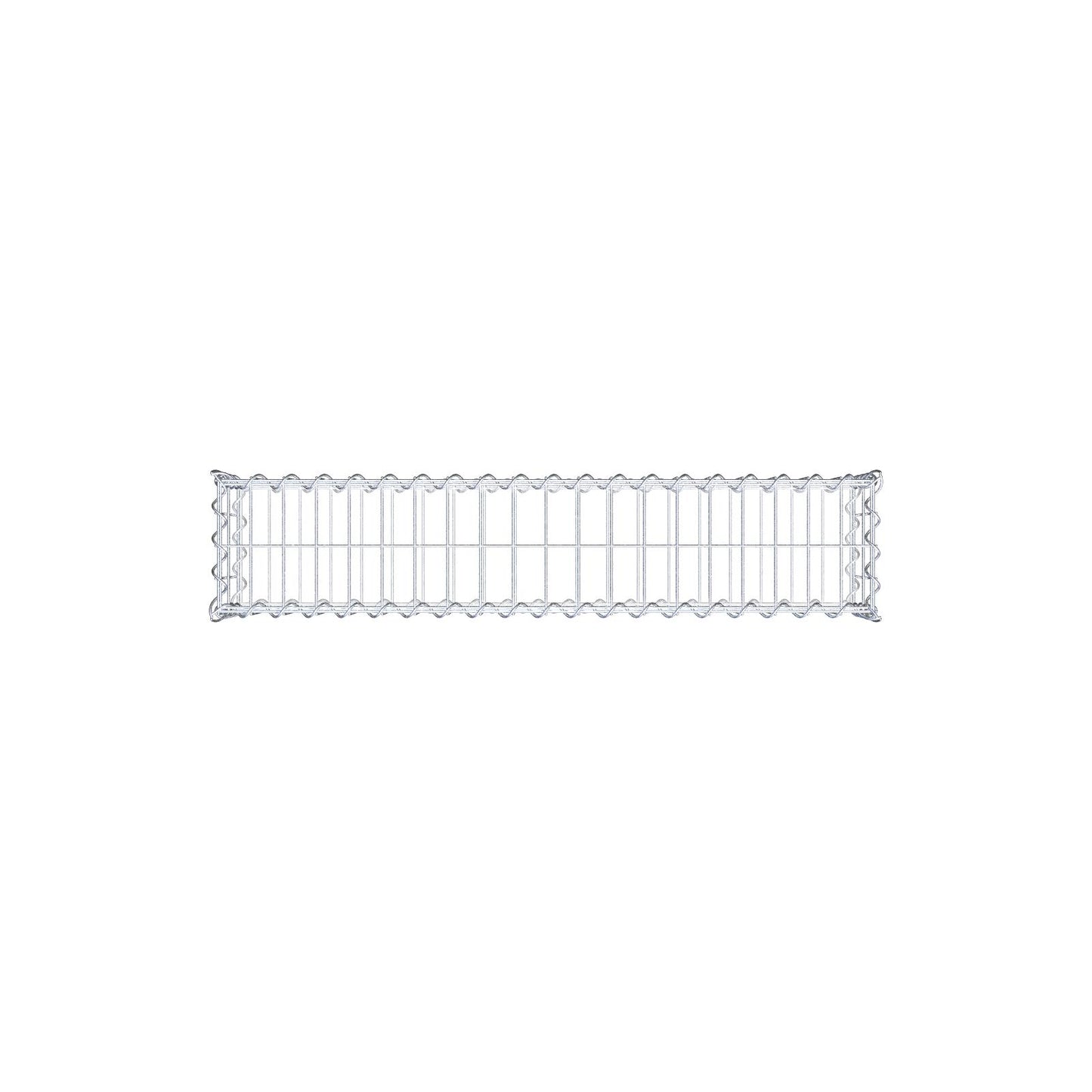 Gabione 100 cm x 20 cm x 20 cm (L x H x T), Maschenweite 5 cm x 10 cm, Spirale