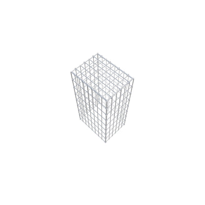 Gabião Tipo 3 80 cm x 40 cm x 30 cm (C x A x P), malhagem 5 cm x 10 cm, anel C