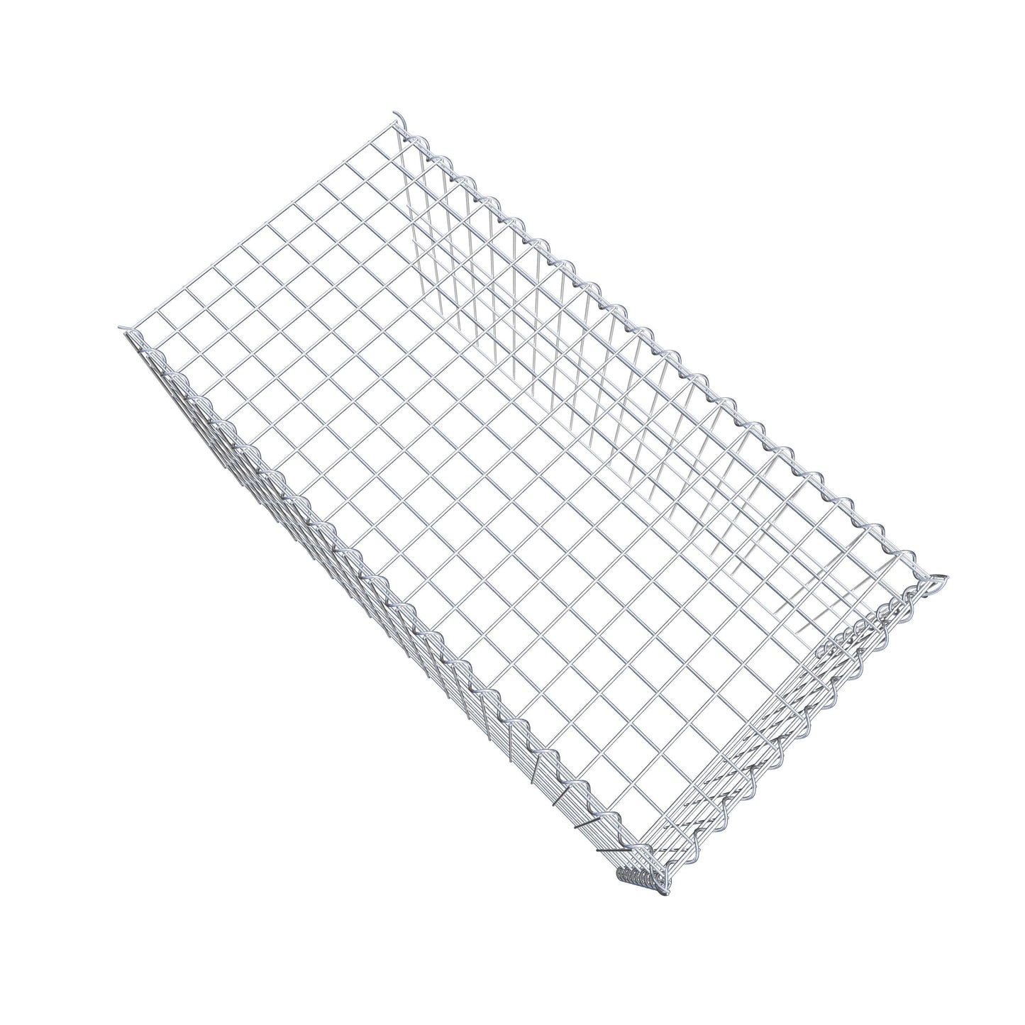Gabião tipo 4 100 cm x 50 cm x 50 cm (C x A x P), malhagem 5 cm x 10 cm, espiral