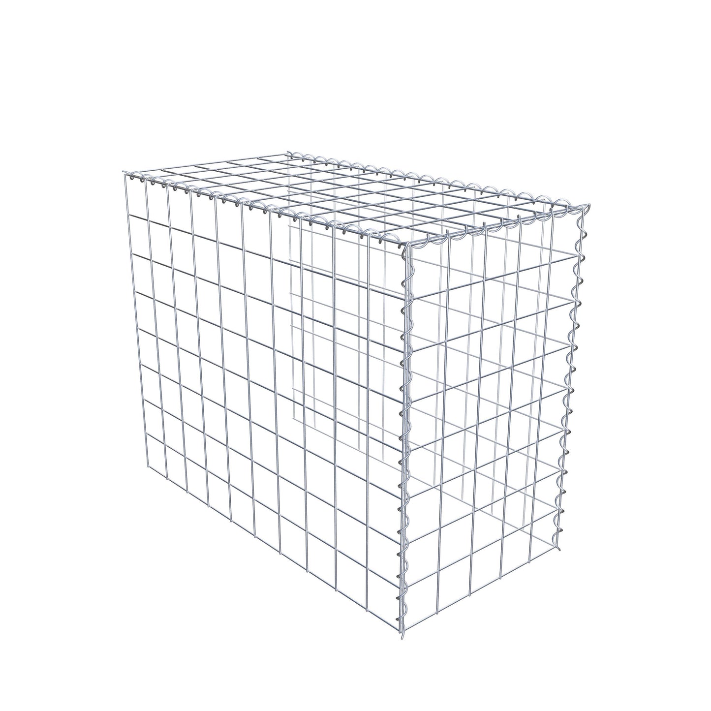 Anbaugabione Typ 4 100 cm x 80 cm x 50 cm (L x H x T), Maschenweite 10 cm x 10 cm, Spirale