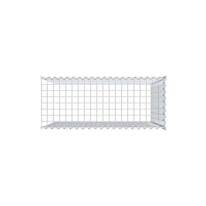 Gabbione aggiuntivo tipo 4 100 cm x 90 cm x 40 cm (L x H x P), dimensione maglia 5 cm x 5 cm, a spirale