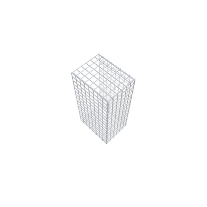 Anbaugabione Typ 2 80 cm x 40 cm x 30 cm (L x H x T), Maschenweite 5 cm x 5 cm, C-Ring