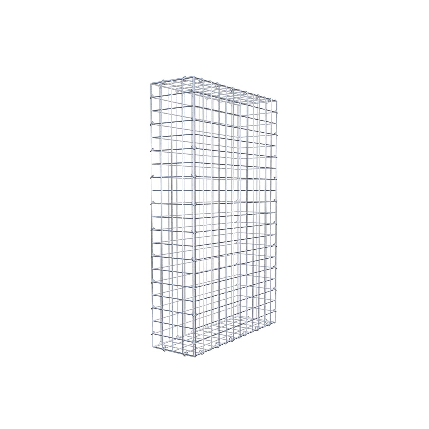 Gabião 100 cm x 60 cm x 20 cm (C x A x P), malhagem 5 cm x 5 cm, anel C