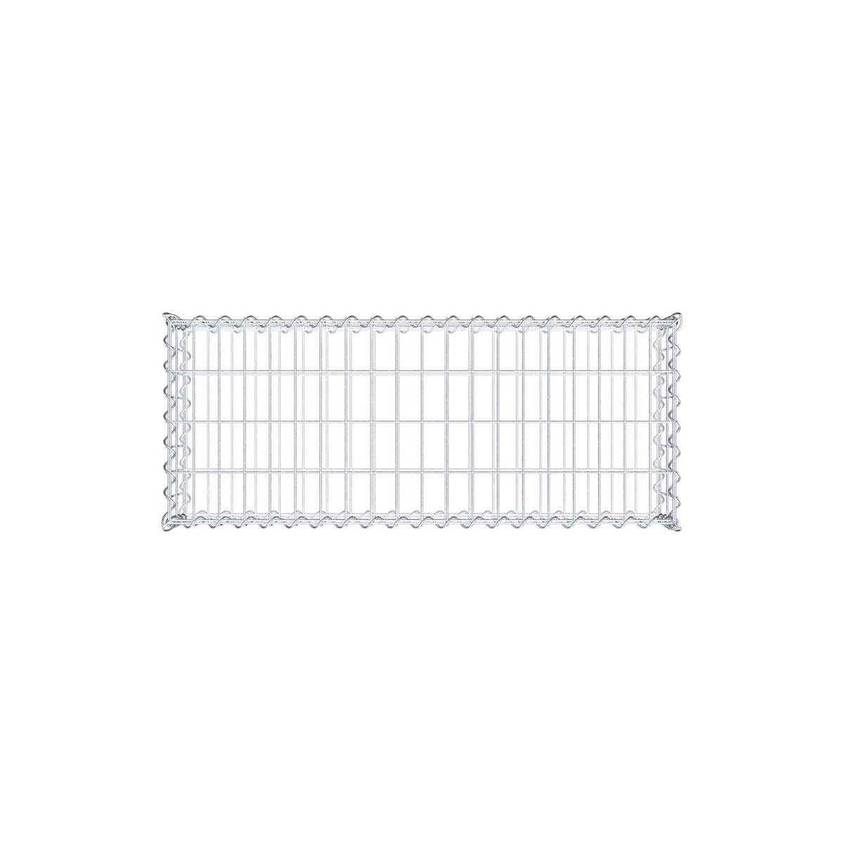 Gabion 100 cm x 20 cm x 40 cm (L x H x P), mailles 5 cm x 10 cm, spirale