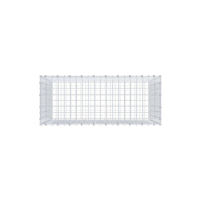 Gabião 100 cm x 70 cm x 40 cm (C x A x P), malhagem 5 x 5 cm, anel espiral