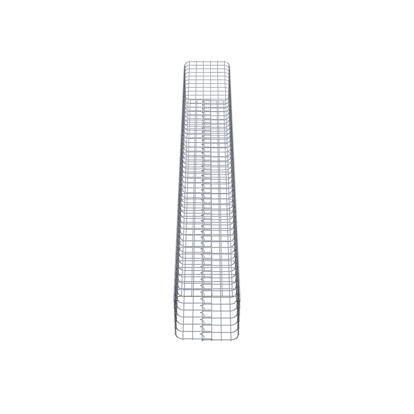 Gabionsøjle firkantet 32 ​​cm x 32 cm, 230 cm højde, MW 5 cm x 5 cm