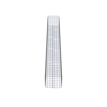 Gabionsøjle firkantet 32 ​​cm x 32 cm, 230 cm højde, MW 5 cm x 5 cm