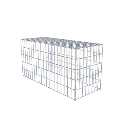 Anbaugabione Typ 4 100 cm x 50 cm x 40 cm (L x H x T), Maschenweite 5 cm x 10 cm, C-Ring