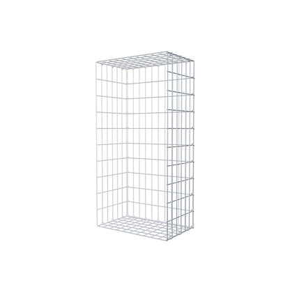 Mounted gabion type 2 100 cm x 30 cm x 50 cm, mesh size 5 cm x 10 cm, C-ring