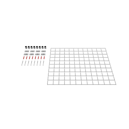 Dekorativt gitter / espalier (inklusive monteringsmateriale) maskestørrelse 5 x 5 cm