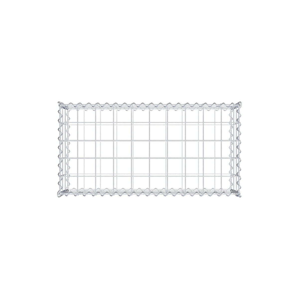 Gabione 100 cm x 30 cm x 50 cm (L x H x T), Maschenweite 10 cm x 10 cm, Spirale