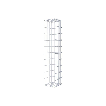 Gavión complementario tipo 2 100 cm x 20 cm x 20 cm, malla 5 cm x 10 cm, anillo en C