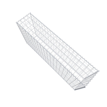 Gabion 200 cm x 100 cm x 40 cm (L x H x D), mesh size 10 cm x 10 cm, spiral