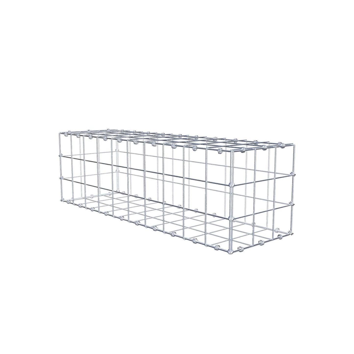 Gabione 100 cm x 30 cm x 30 cm (L x H x T), Maschenweite 10 x 10 cm, Spiralring
